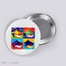 Warhol Conch Shells Button