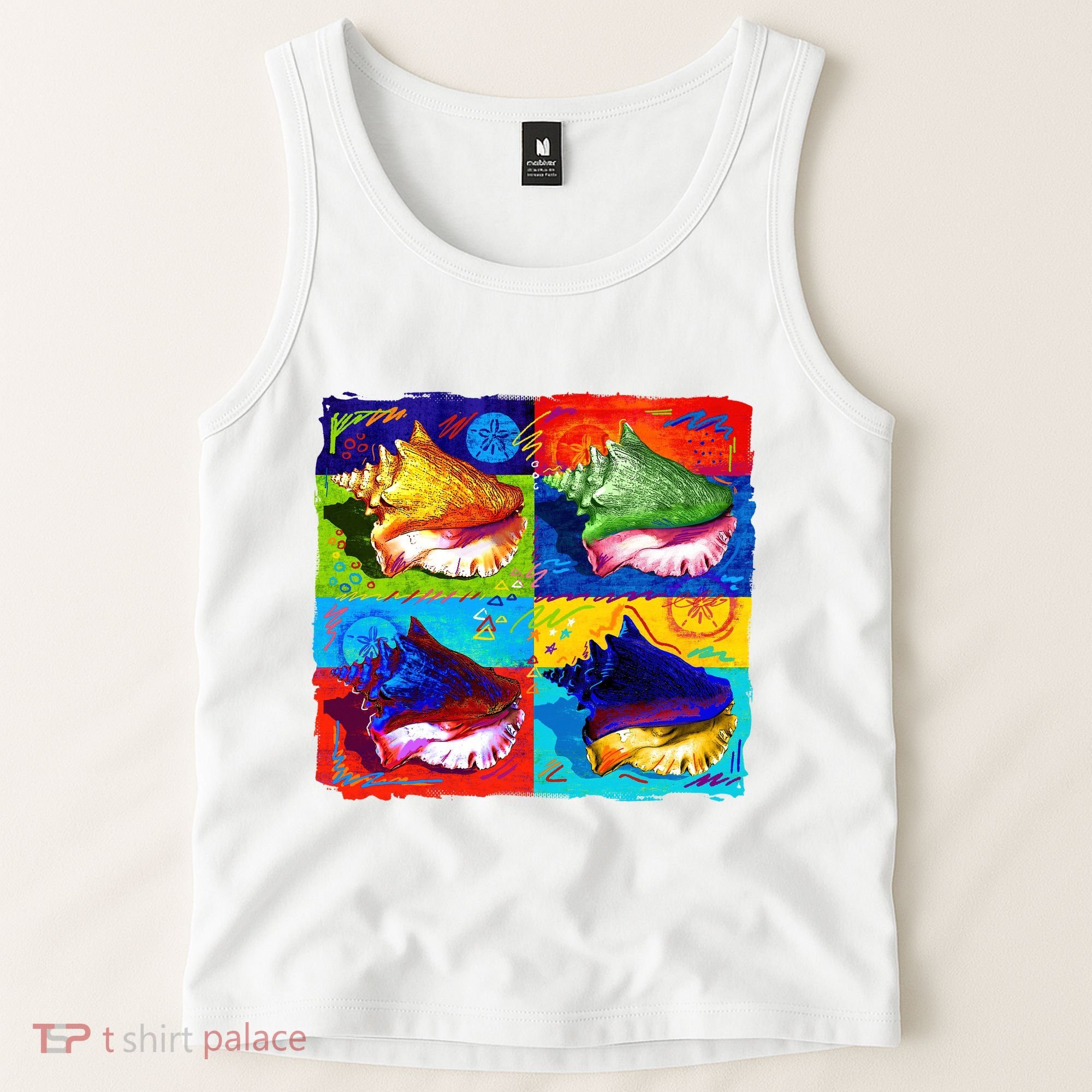 Warhol Conch Shells Tank Top