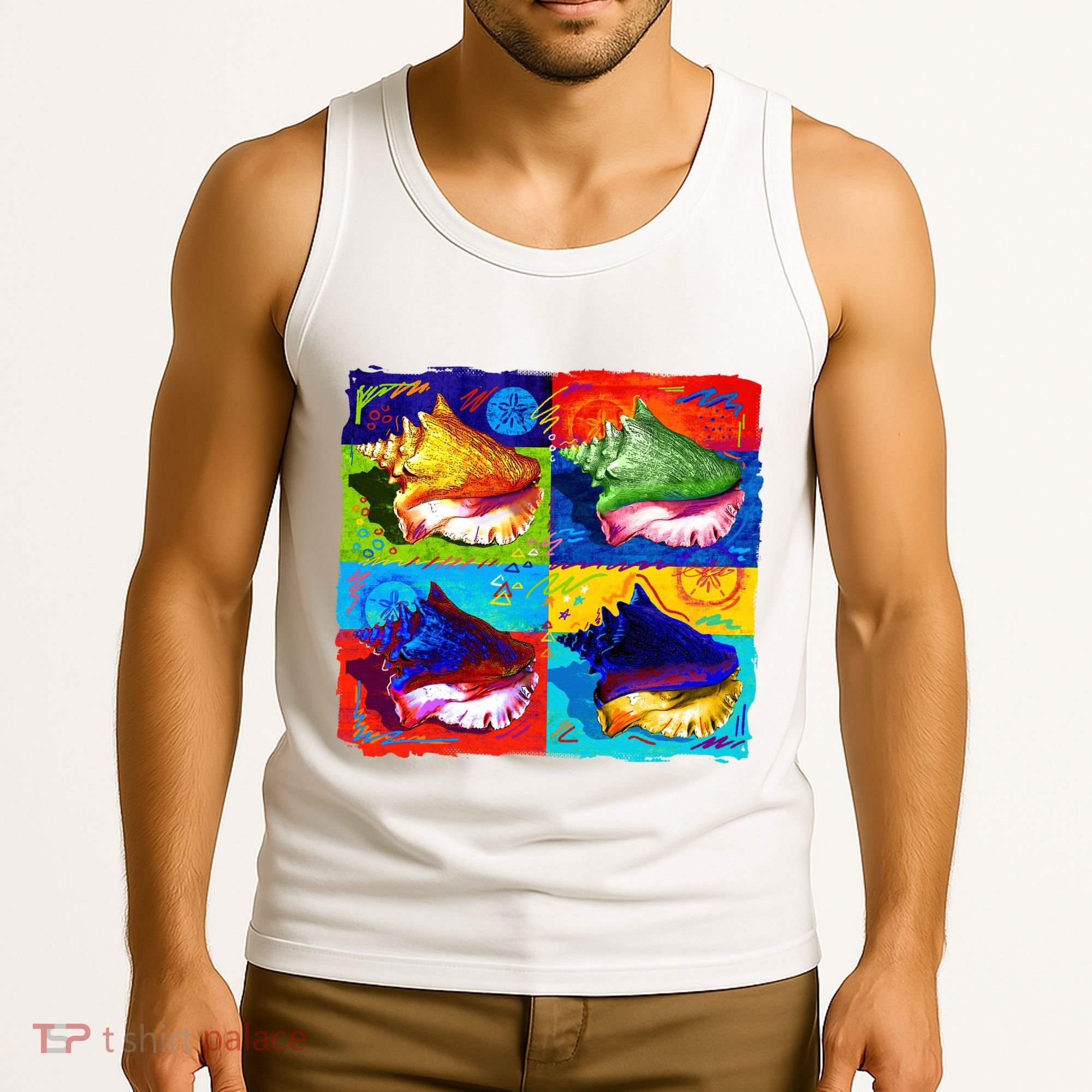 Warhol Conch Shells Tank Top