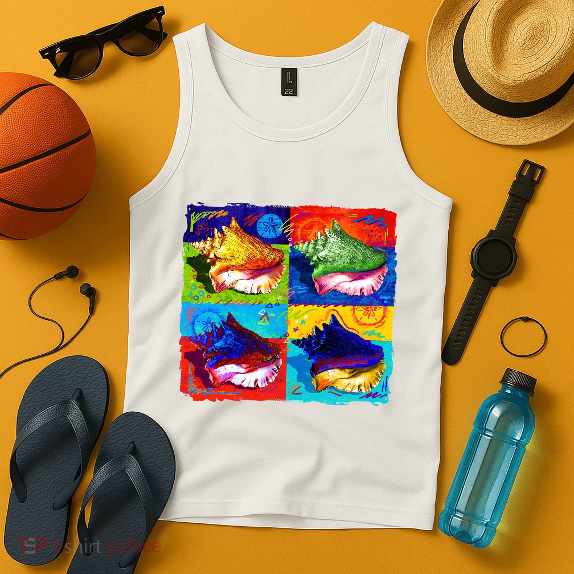 Warhol Conch Shells Tank Top