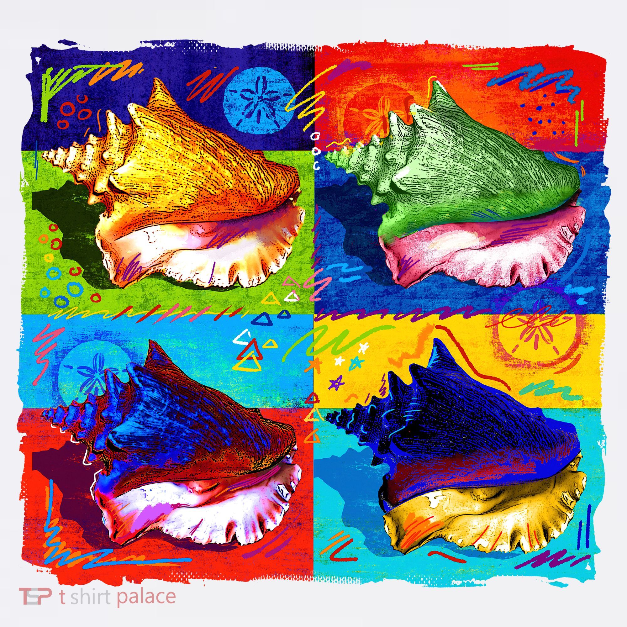 Warhol Conch Shells Tank Top