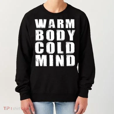 Warm Body Cold Mind Baseball Spring Training Quote Women's Sweatshirt