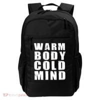 Warm Body Cold Mind Baseball Spring Training Quote Backpack thumb 0