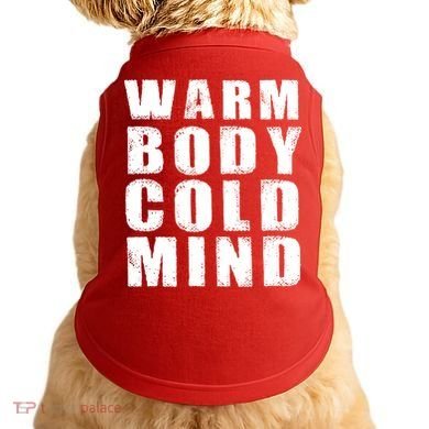 Warm Body Cold Mind Baseball Spring Training Quote Doggie Tank