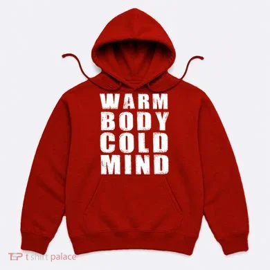 Warm Body Cold Mind Baseball Spring Training Quote Hoodie