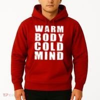Warm Body Cold Mind Baseball Spring Training Quote Hoodie thumb 2