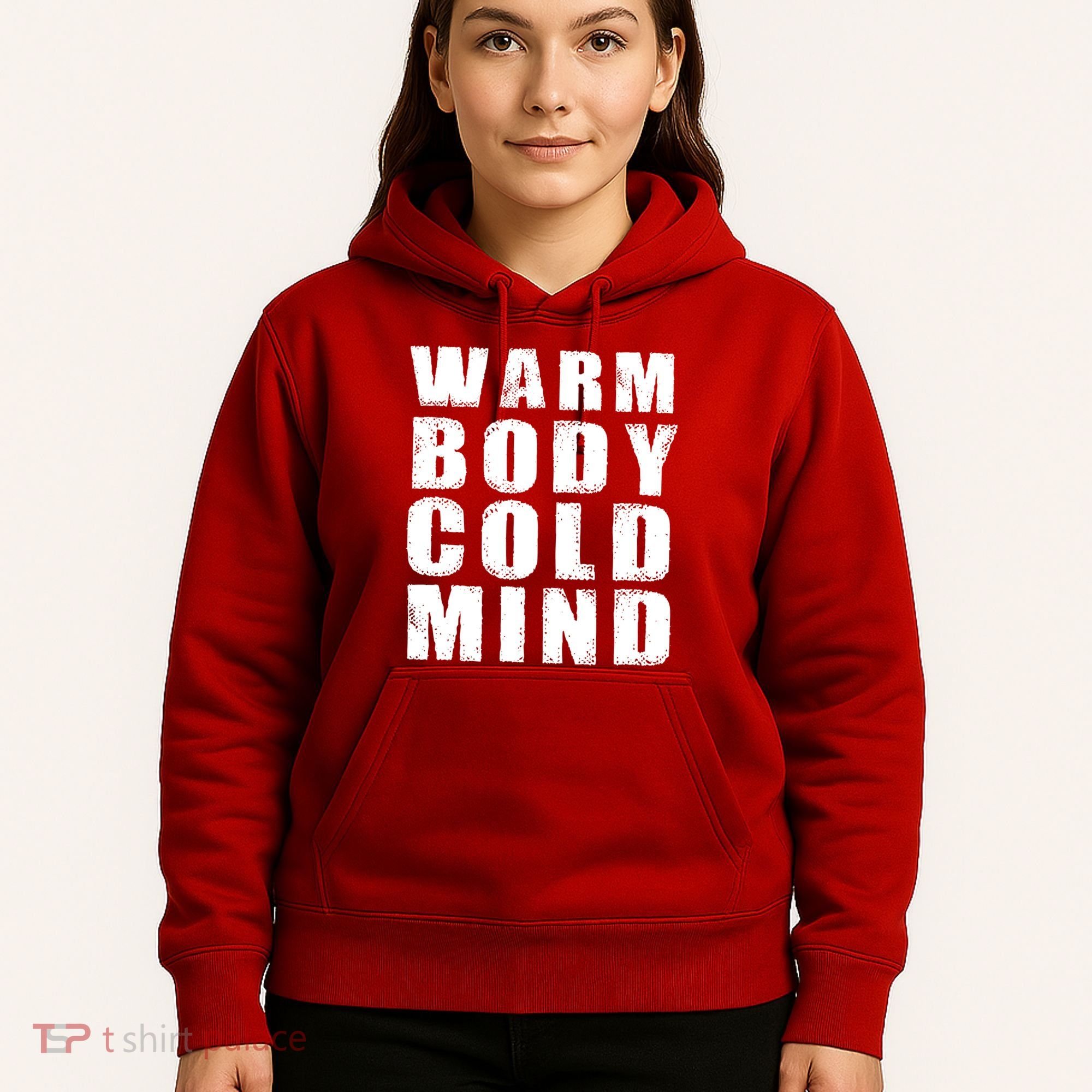Warm Body Cold Mind Baseball Spring Training Quote Hoodie