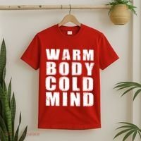 Warm Body Cold Mind Baseball Spring Training Quote T-Shirt thumb 2