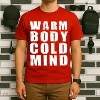 Warm Body Cold Mind Baseball Spring Training Quote T-Shirt thumb 6