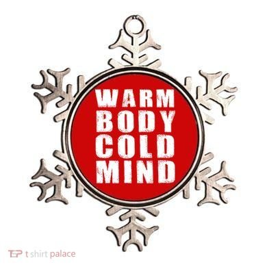 Warm Body Cold Mind Baseball Spring Training Quote Ornament