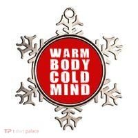 Warm Body Cold Mind Baseball Spring Training Quote Ornament thumb 0