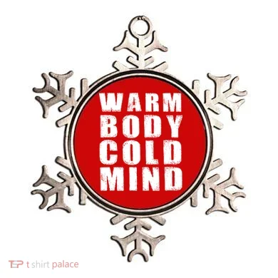 Warm Body Cold Mind Baseball Spring Training Quote Ornament