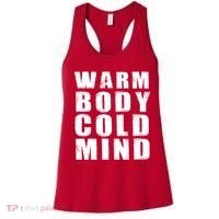Warm Body Cold Mind Baseball Spring Training Quote Women's Tank Top thumb 0