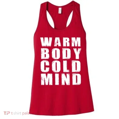 Warm Body Cold Mind Baseball Spring Training Quote Women's Tank Top