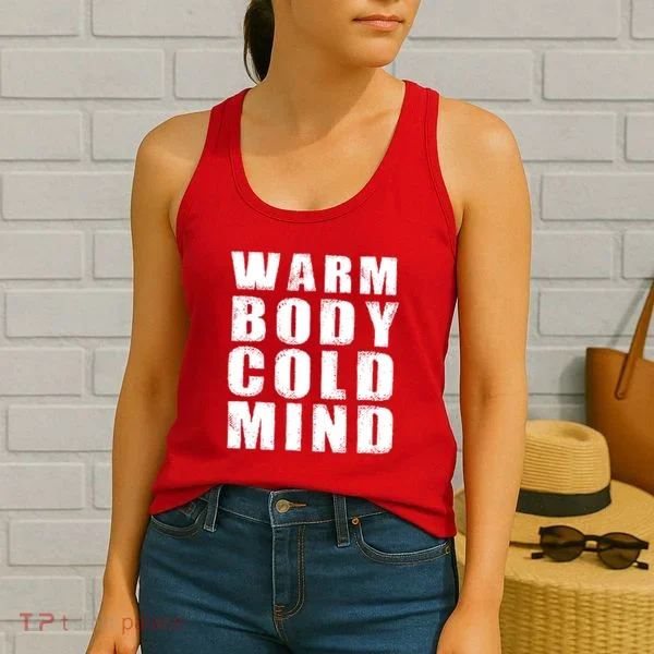 Warm Body Cold Mind Baseball Spring Training Quote Women's Tank Top