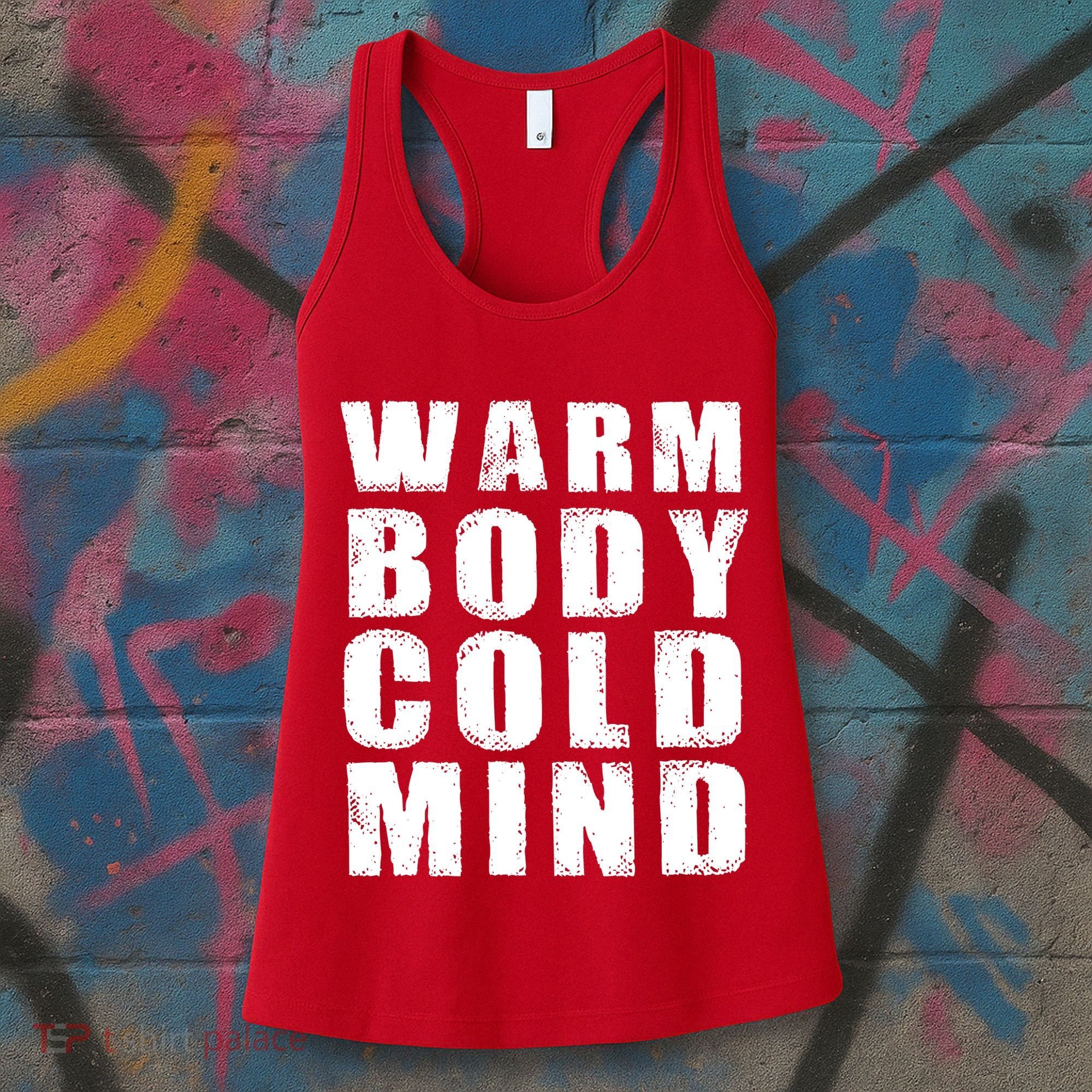 Warm Body Cold Mind Baseball Spring Training Quote Women's Tank Top