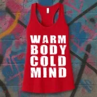 Warm Body Cold Mind Baseball Spring Training Quote Women's Tank Top thumb 3