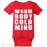 Warm Body Cold Mind Baseball Spring Training Quote Baby Bodysuit thumb 0
