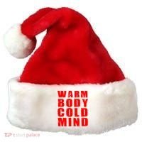 Warm Body Cold Mind Baseball Spring Training Quote Santa Hat thumb 0