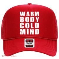 Warm Body Cold Mind Baseball Spring Training Quote Hat thumb 0