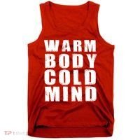 Warm Body Cold Mind Baseball Spring Training Quote Tank Top thumb 0