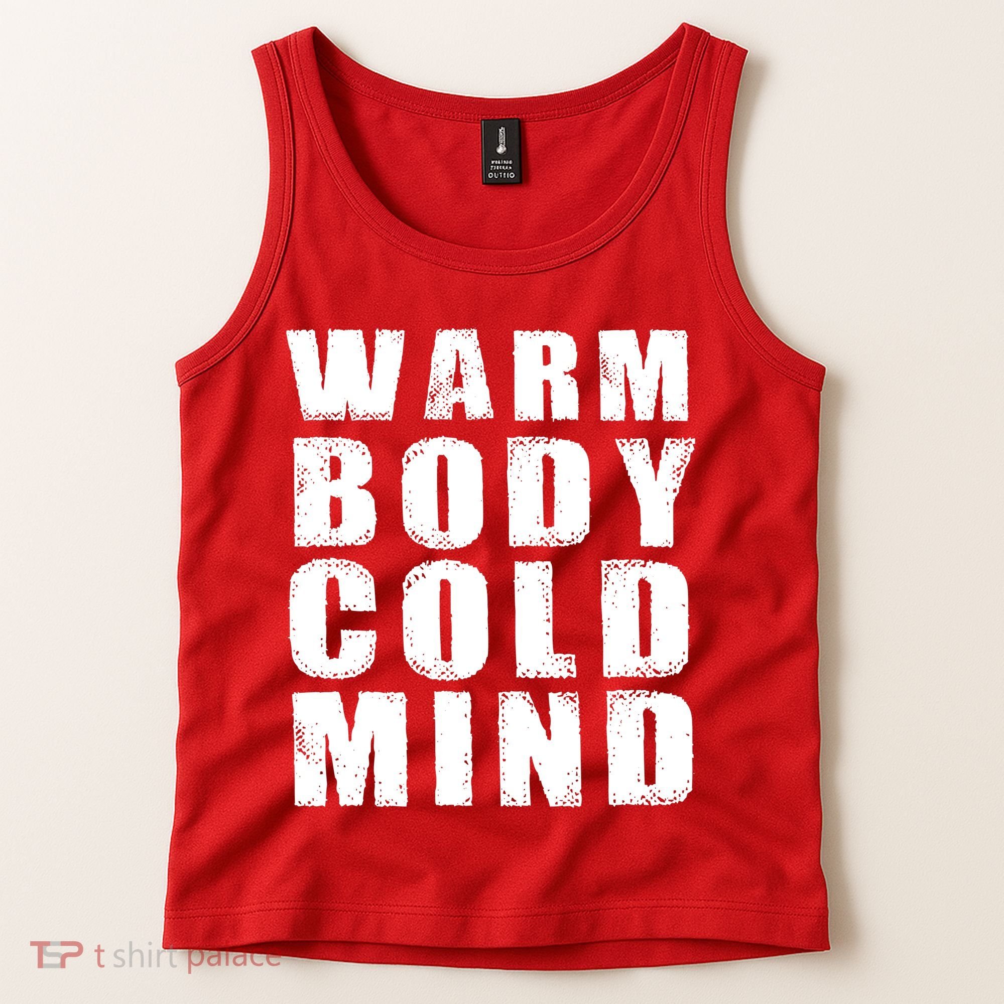 Warm Body Cold Mind Baseball Spring Training Quote Tank Top