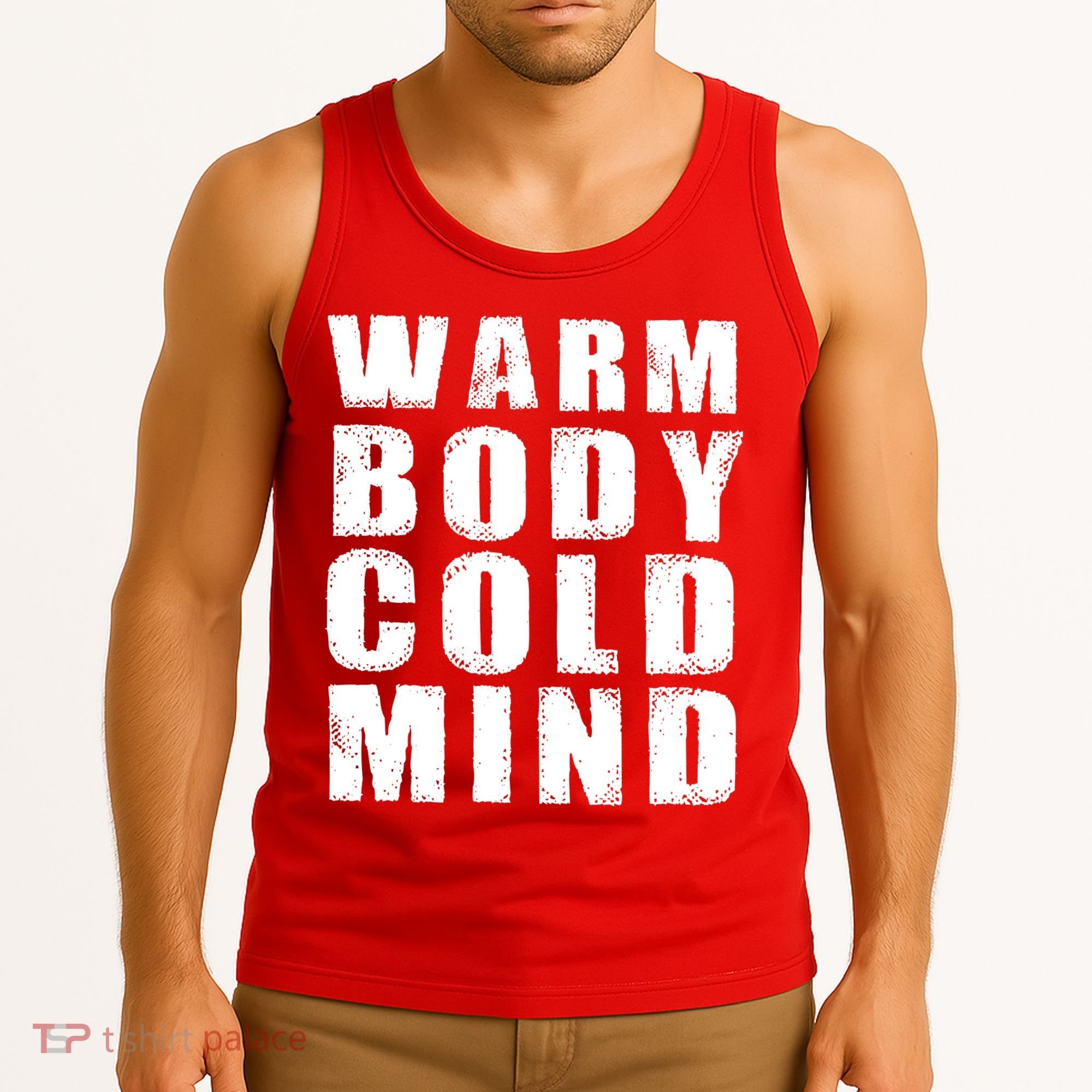 Warm Body Cold Mind Baseball Spring Training Quote Tank Top