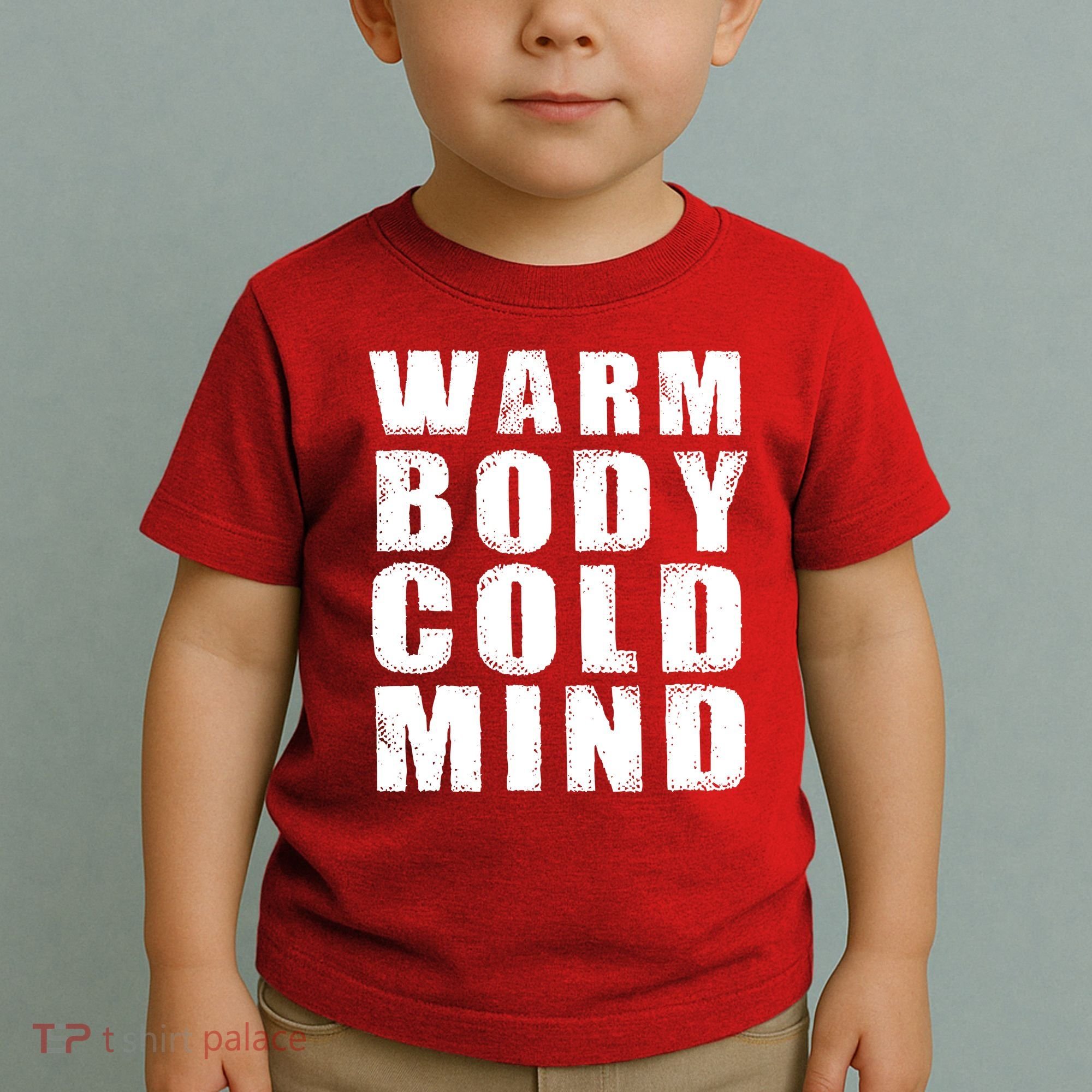 Warm Body Cold Mind Baseball Spring Training Quote Toddler T-Shirt