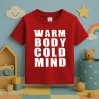 Warm Body Cold Mind Baseball Spring Training Quote Toddler T-Shirt thumb 3