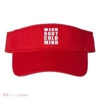 Warm Body Cold Mind Baseball Spring Training Quote Visor thumb 0