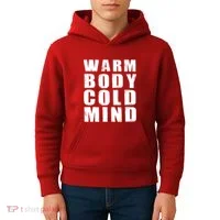 Warm Body Cold Mind Baseball Spring Training Quote Kids Hoodie thumb 4
