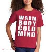 Warm Body Cold Mind Baseball Spring Training Quote Kids T-Shirt thumb 2