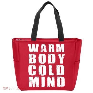 Warm Body Cold Mind Baseball Spring Training Quote Tote Bag