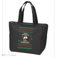 Warm Snuggles And Corgi Cuddles Ugly Sweater Tote Bag thumb 3