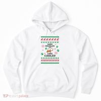 Warm Snuggles And Corgi Cuddles Ugly Sweater Hoodie thumb 0