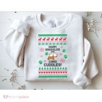 Warm Snuggles And Corgi Cuddles Ugly Sweater Sweatshirt thumb 2