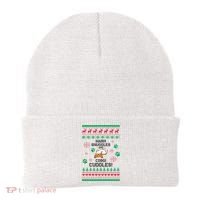 Warm Snuggles And Corgi Cuddles Ugly Sweater Beanie thumb 0