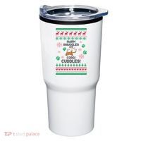 Warm Snuggles And Corgi Cuddles Ugly Sweater Tumbler thumb 0