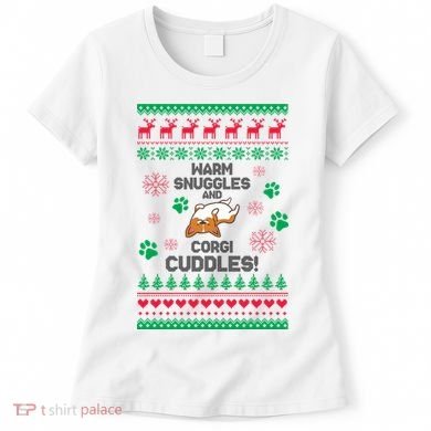 Warm Snuggles And Corgi Cuddles Ugly Sweater Women's T-Shirt