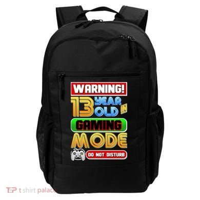 Warning 13 Year Old In Gaming Mode Birthday Backpack