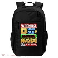 Warning 13 Year Old In Gaming Mode Birthday Backpack thumb 0