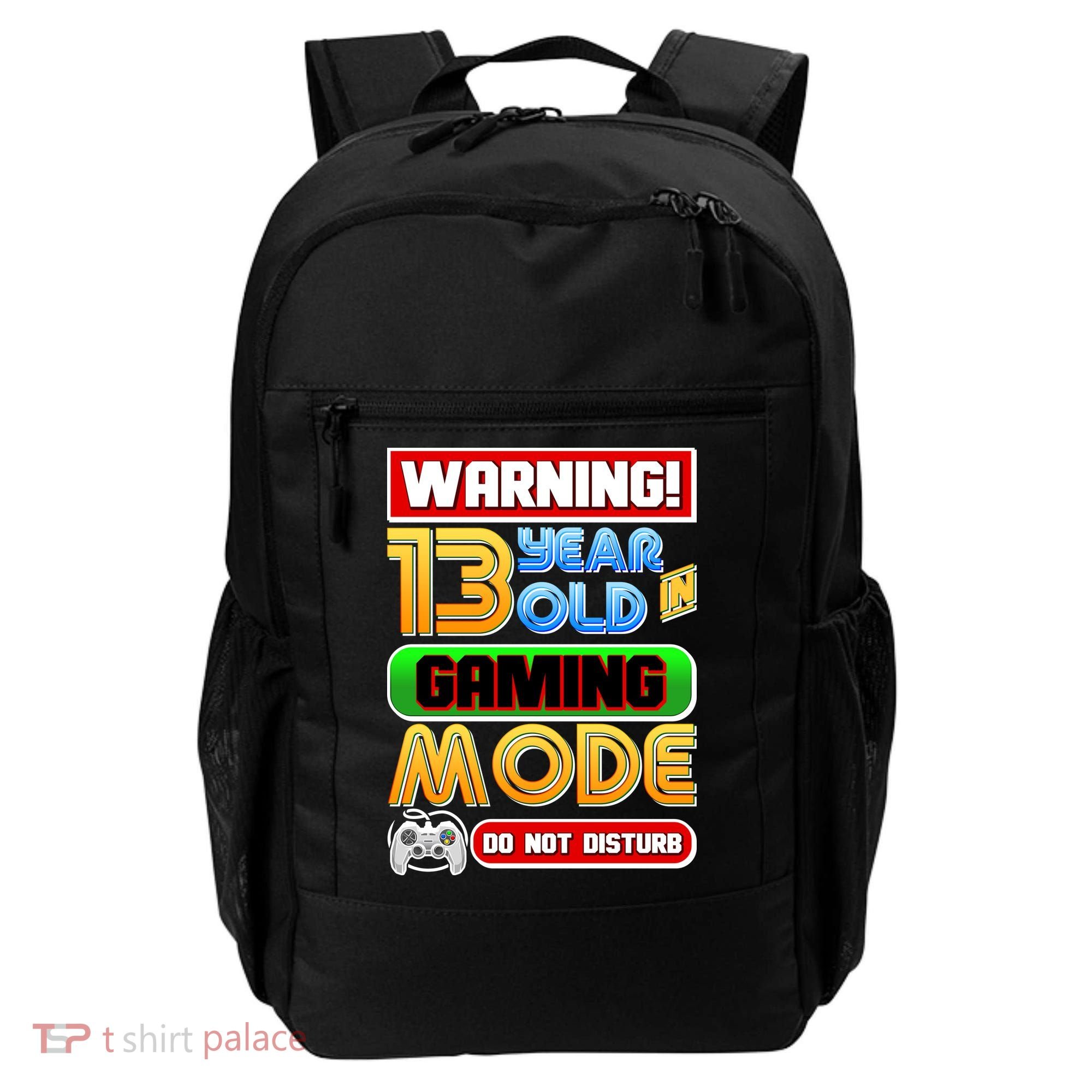 Warning 13 Year Old In Gaming Mode Birthday Backpack
