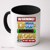 Warning 13 Year Old In Gaming Mode Birthday Coffee Mug thumb 0