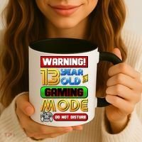 Warning 13 Year Old In Gaming Mode Birthday Coffee Mug thumb 3