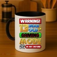 Warning 13 Year Old In Gaming Mode Birthday Coffee Mug thumb 4