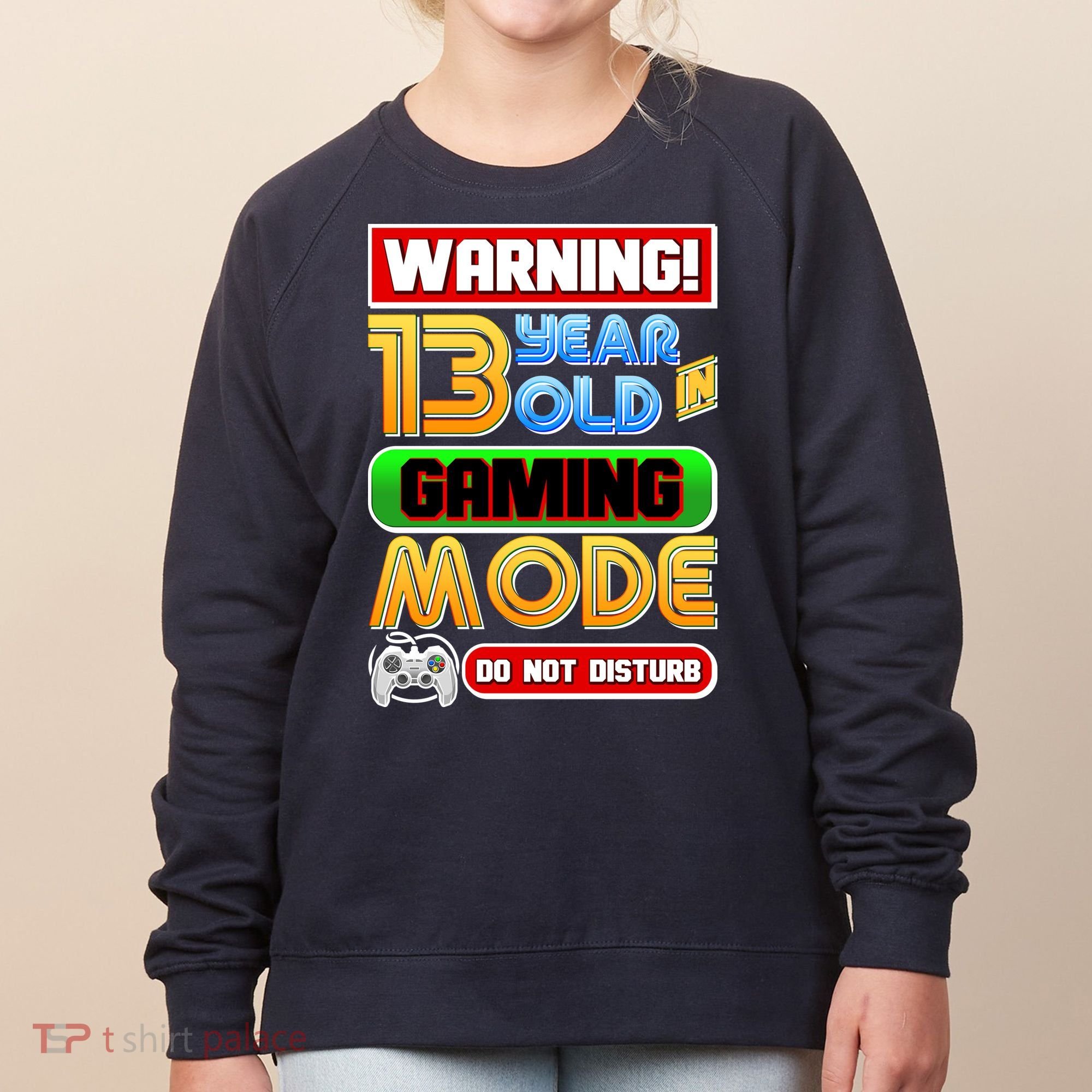 Warning 13 Year Old In Gaming Mode Birthday Women's Sweatshirt