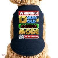 Warning 13 Year Old In Gaming Mode Birthday Doggie Tank thumb 0