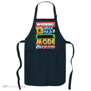 Warning 13 Year Old In Gaming Mode Birthday Apron