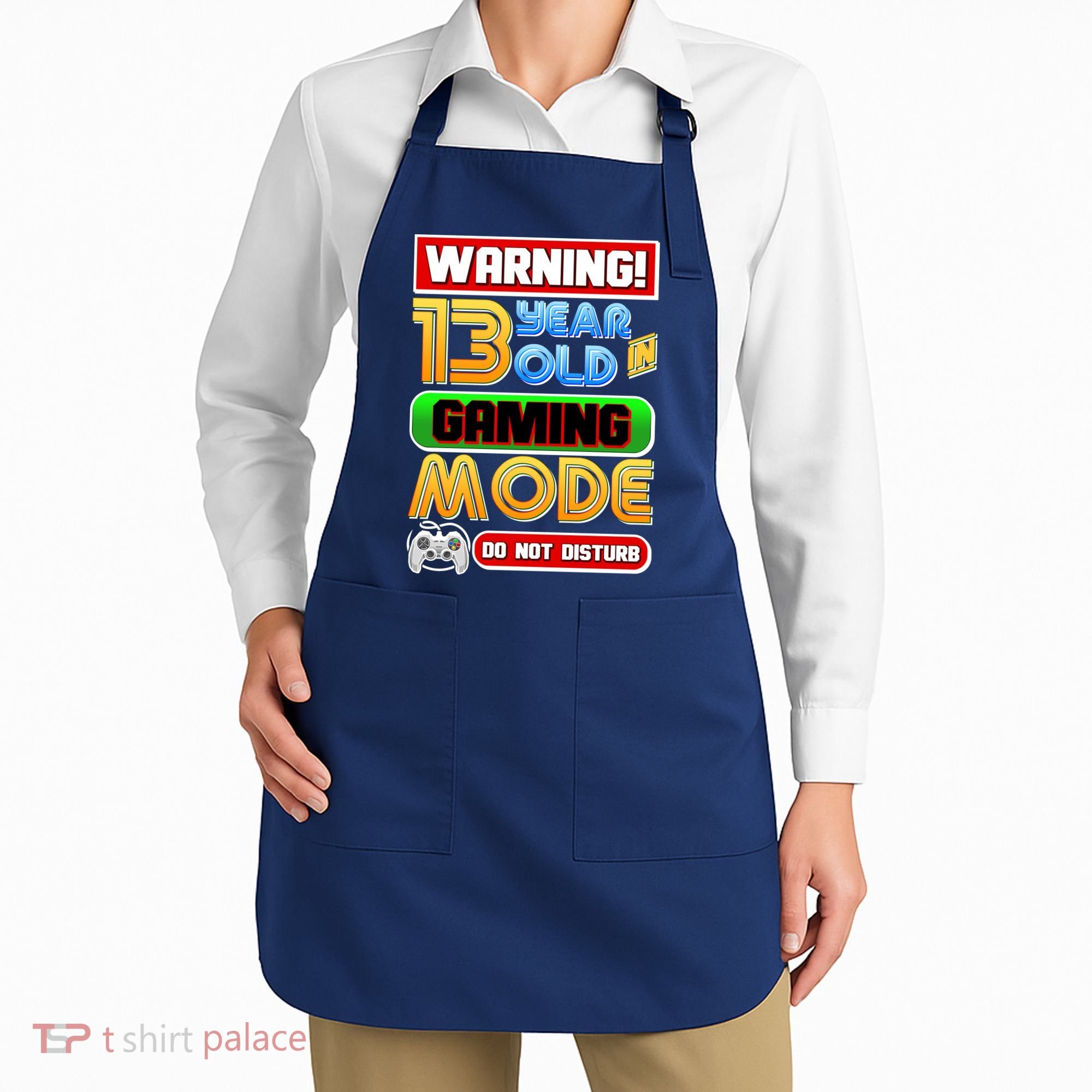 Warning 13 Year Old In Gaming Mode Birthday Apron
