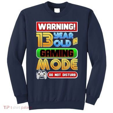 Warning 13 Year Old In Gaming Mode Birthday Sweatshirt